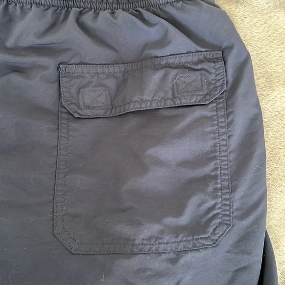 LL BEAN Swim Trunks Shorts Mens Large Blue Lined Classic Sports Supplex Stretch - Picture 3 of 7